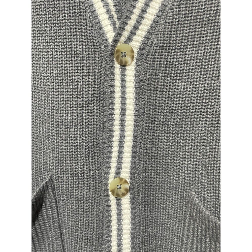 NWT Bookish Varsity Oversized Textured Cardigan Sweater - Picture 7 of 9